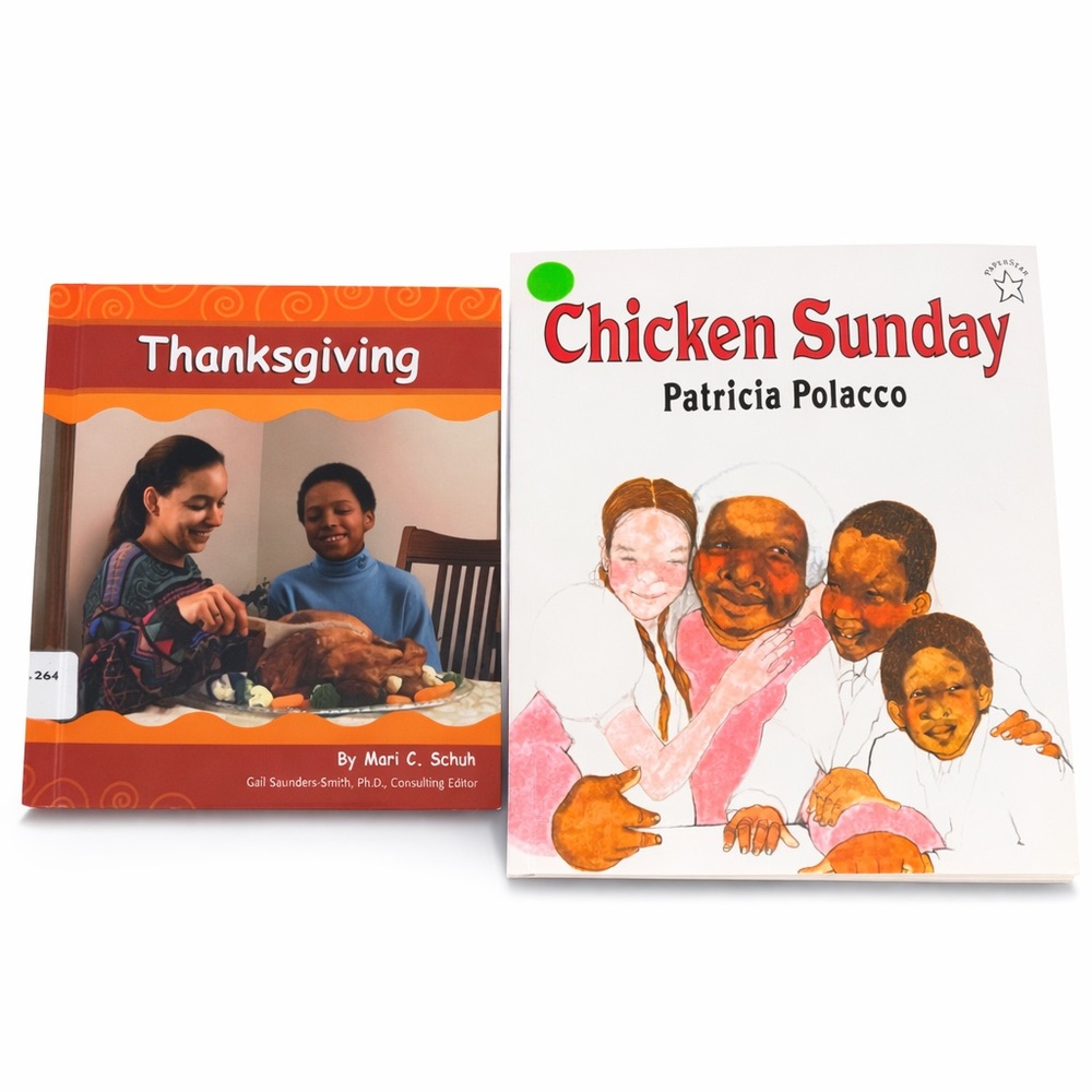 Children’s Books Bundle Chicken Sunday & Thanksgiving Paperback Set